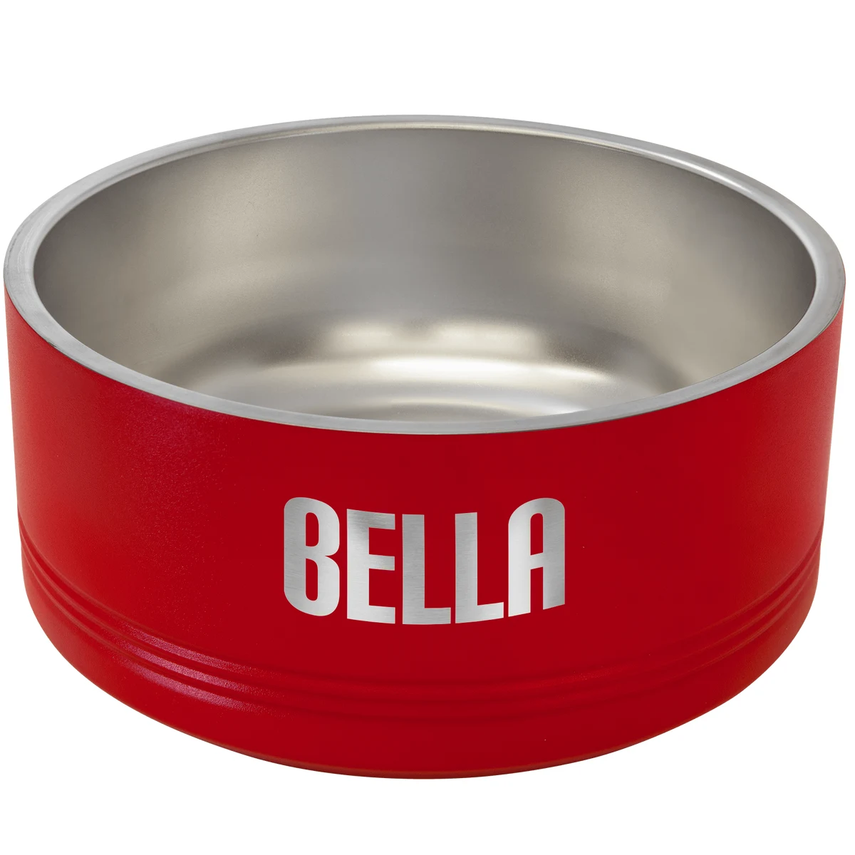 Polar Camel 64 oz. Large Red Pet Bowl 1