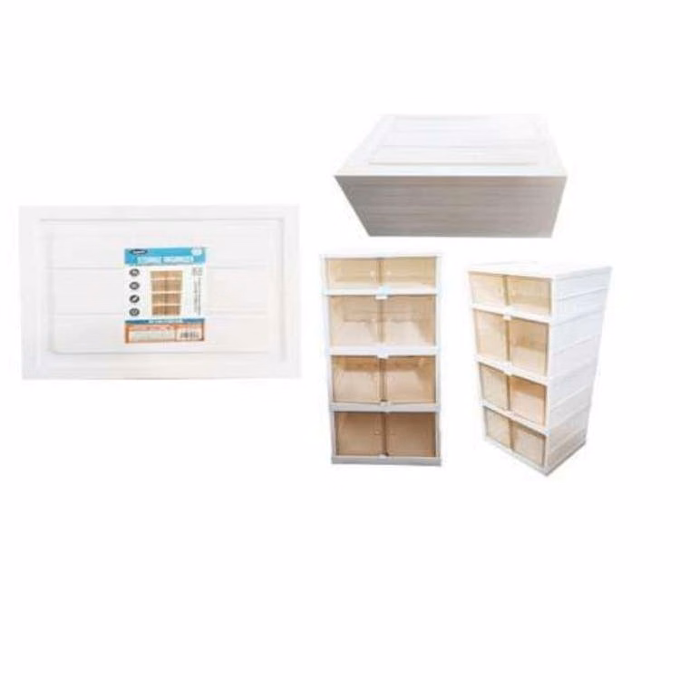 Four Layer Storage Organizers - White