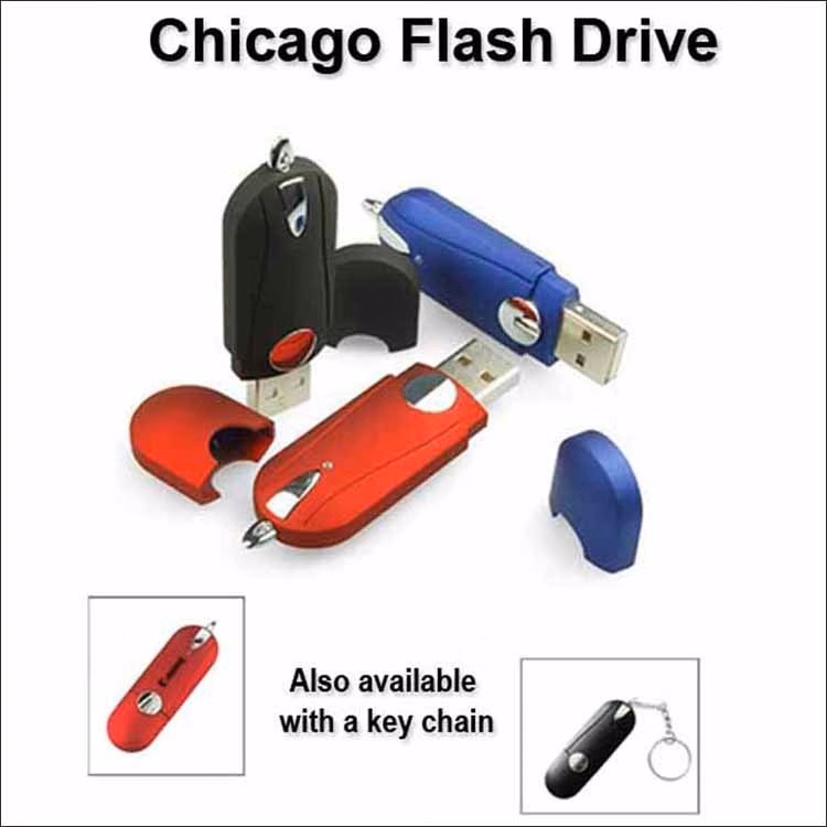 Chicago Flash Drive / USB - 128 MB Memory