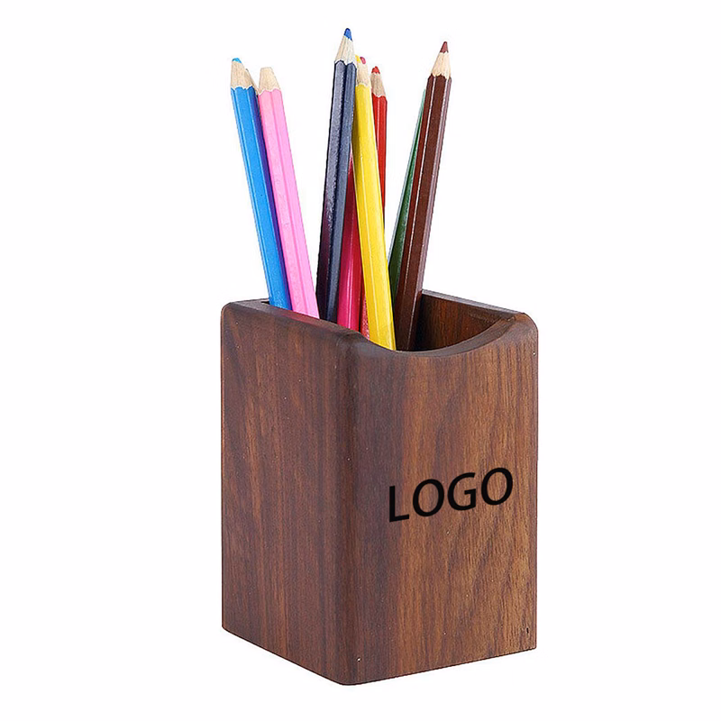 Wood Desk Pen Pencil Holder