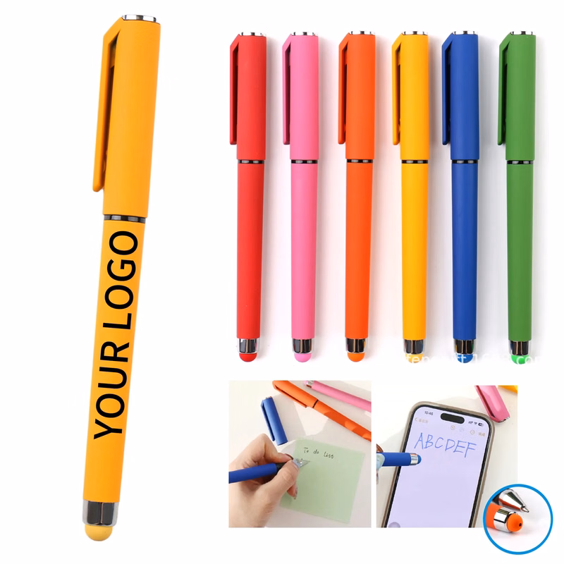 Rainbow Stylus Ballpoint Pen with Touchscreen Tip