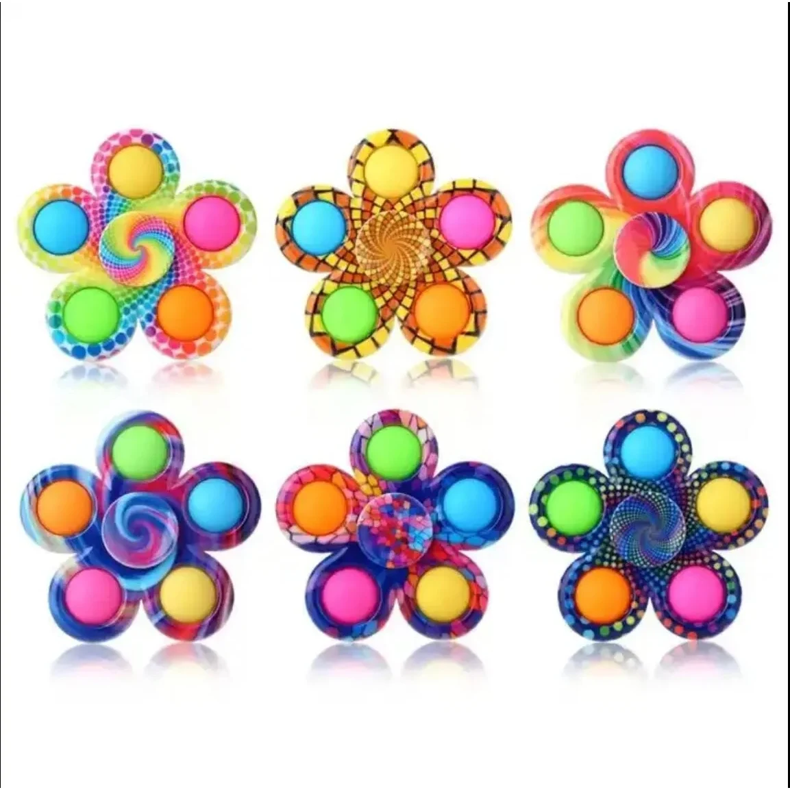 Push Bubble Fidget Popper Spinners Sensory Toy 1