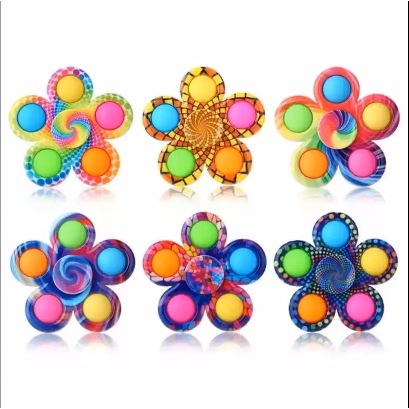 Push Bubble Fidget Popper Spinners Sensory Toy