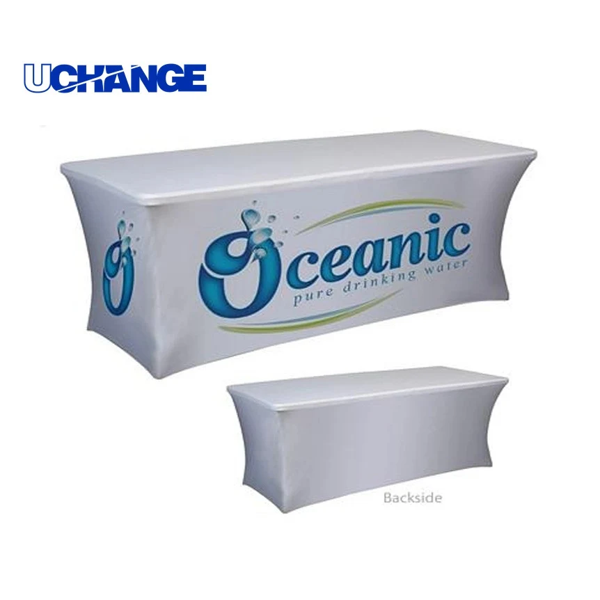 6ft Elastic Tablecover Back-Closed Trade Show Fitted Cover 1