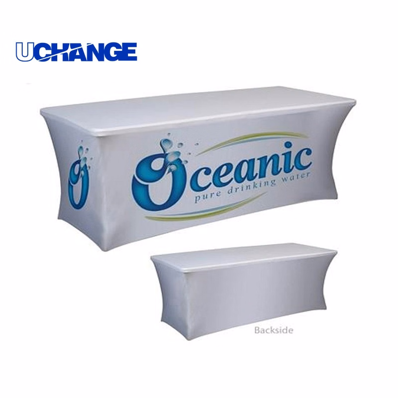 6ft Elastic Tablecover Back-Closed Trade Show Fitted Cover