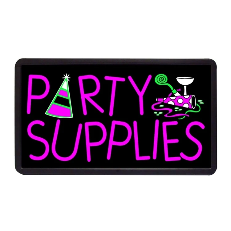 Party Supplies 13" x 24" Simulated Neon Sign 1