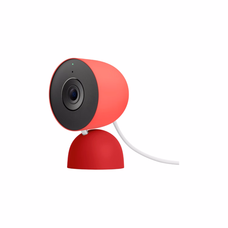 Google Nest Cam Indoor (Wired, 3rd Gen) - Berry