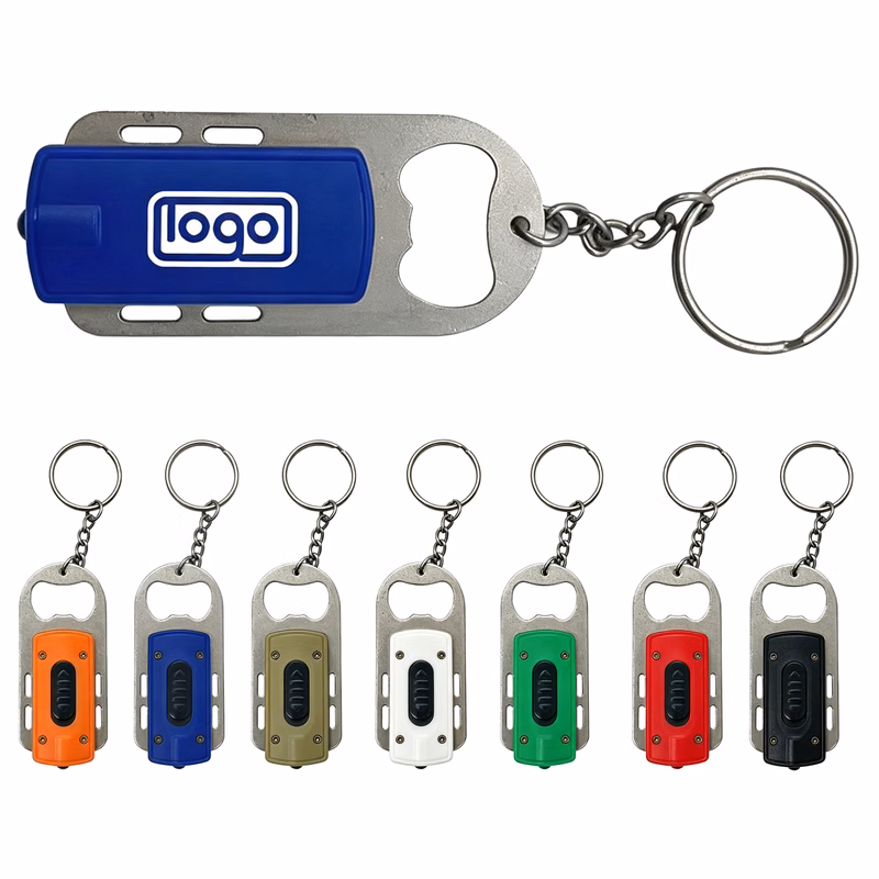 Led Keychain Flash Light With Bottle Opener