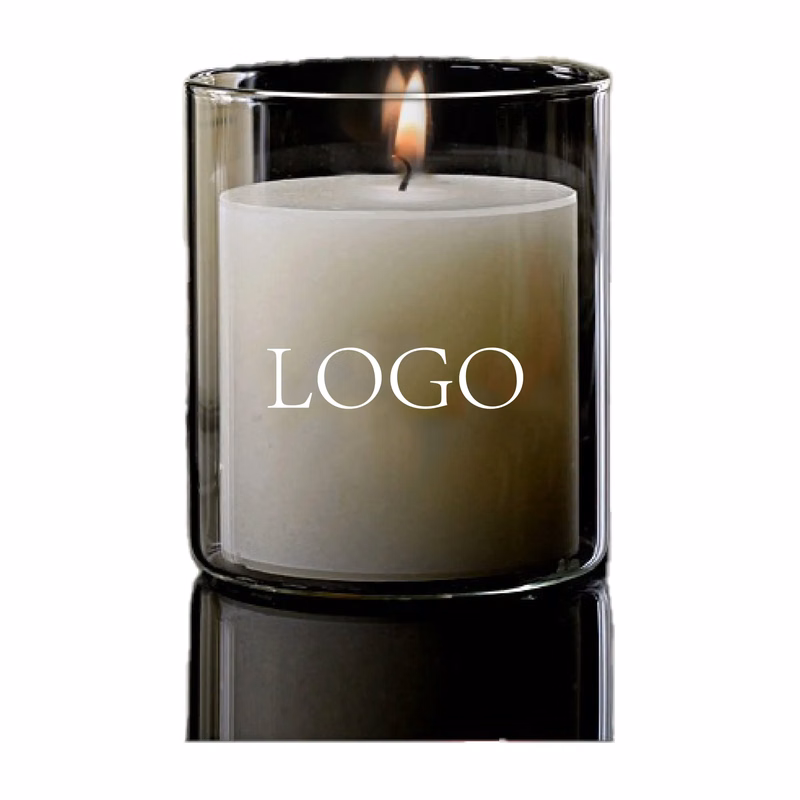 Simple transparent high borosilicate candle cup