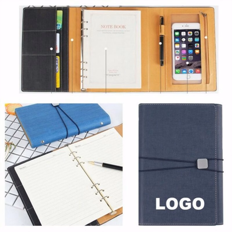 Reusable Cover Smart Business Leather Notebook