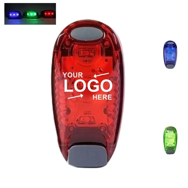 Custom Plastic Clip-On Safety Light With 3 Modes — Waterproof Outdoor Activity Promo 1