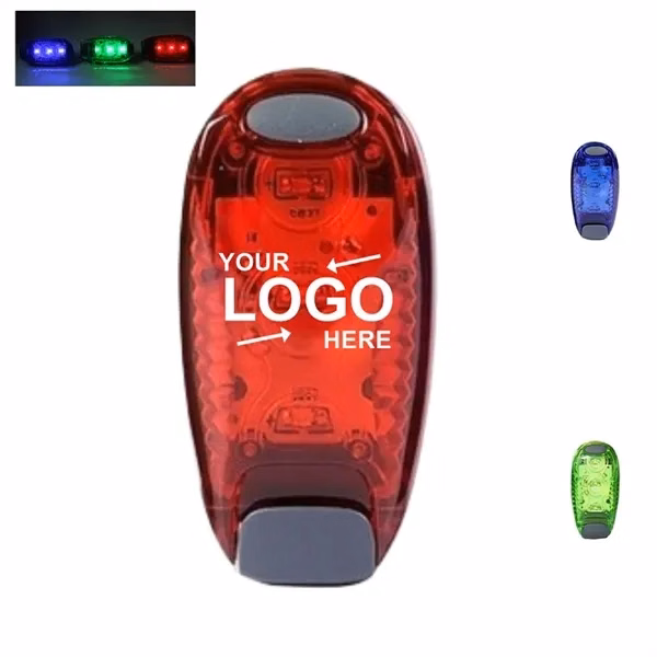 Custom Plastic Clip-On Safety Light With 3 Modes — Waterproof Outdoor Activity Promo