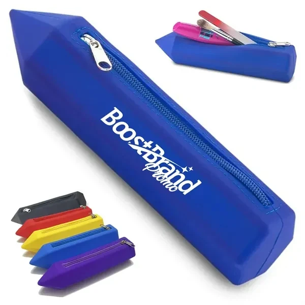 Custom Silicone Pencil-Shaped Storage Case — Playful School & Office Organizer 1