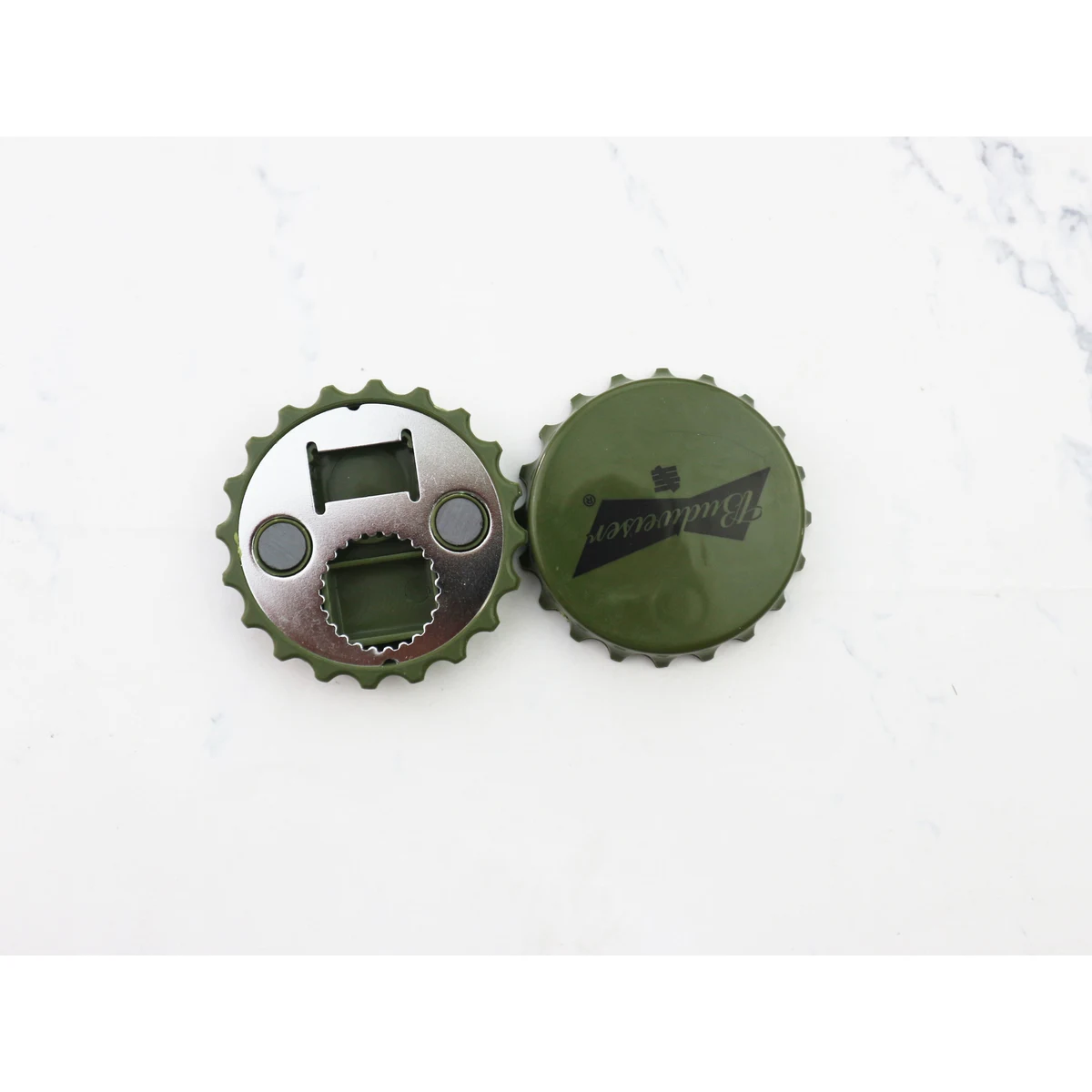 Metal Beer Cap Shape Bottle Opener Magnet 1