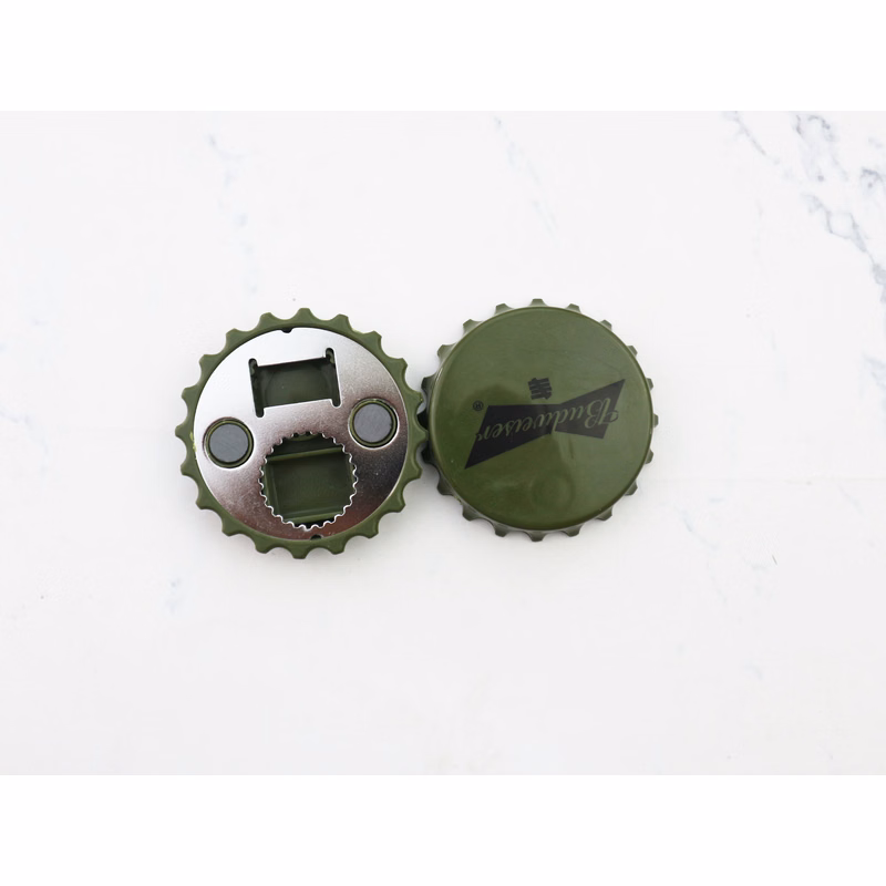 Metal Beer Cap Shape Bottle Opener Magnet