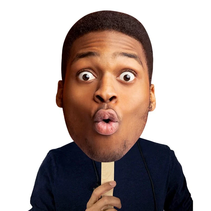 Face Cutout Hand Fans 1