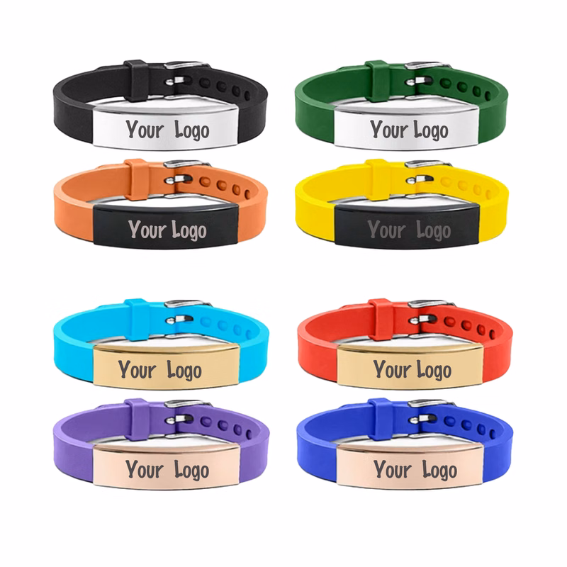 Silicone Bracelet Watch Strap Multi-Color Blank Style  Stain