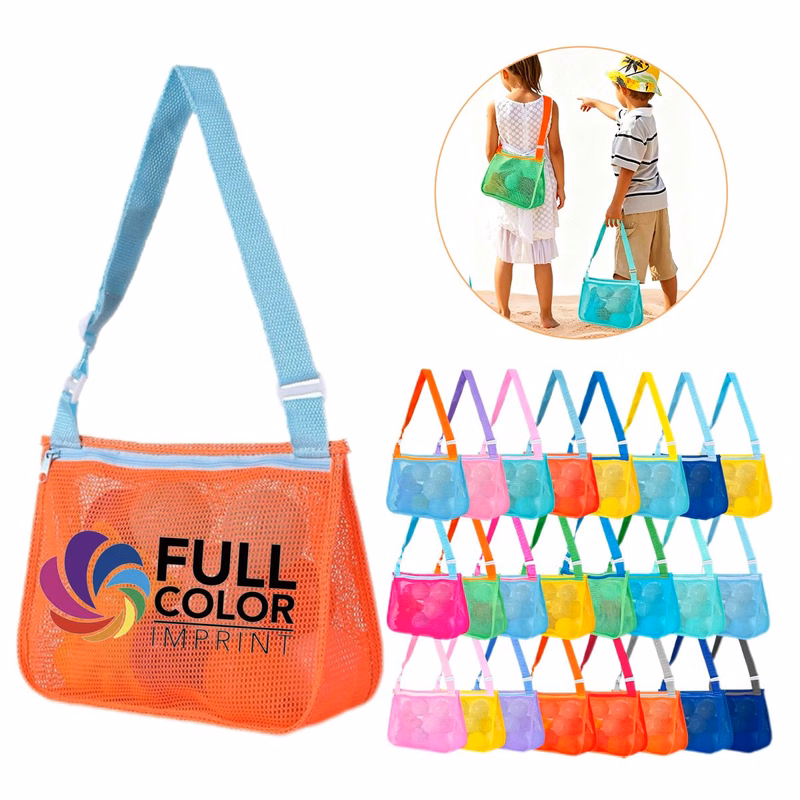 MOQ 20 Full Color Mesh Beach Tote Bag