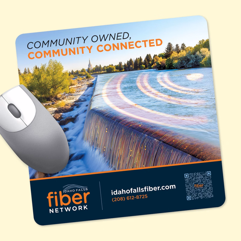 Barely There 8" Square x.02" Ultra-Thin Mouse Pad