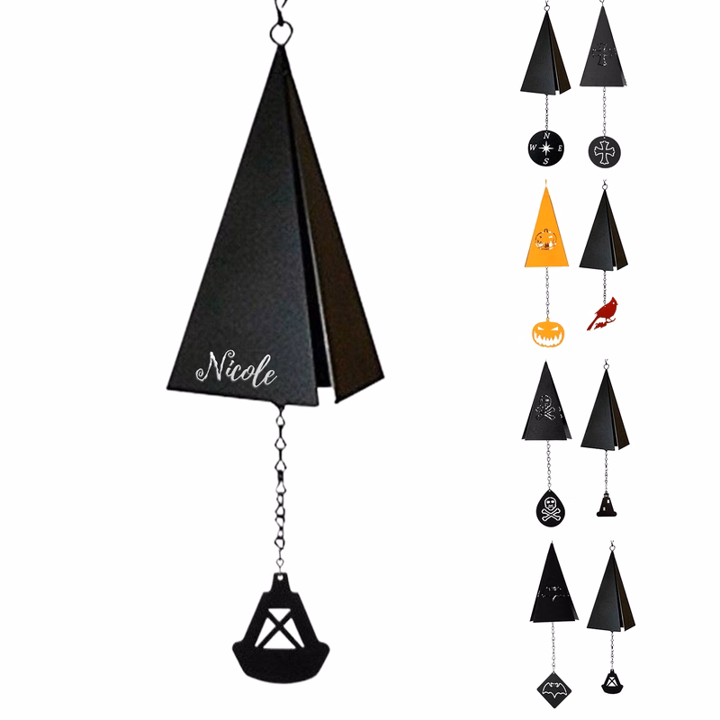Halloween Triangle Metal Hanging Wind Chime