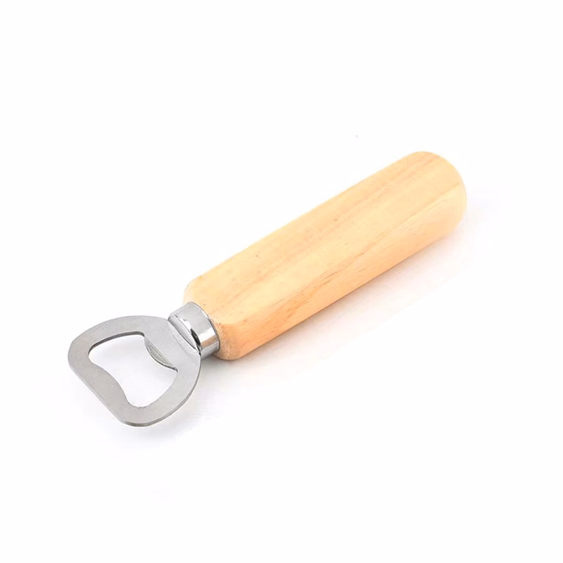 Wood Grip Stainless Steel Botter Opener