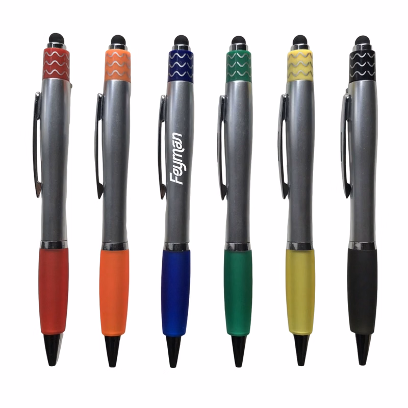 Twist Action Ballpoint Pen w/ Stylus