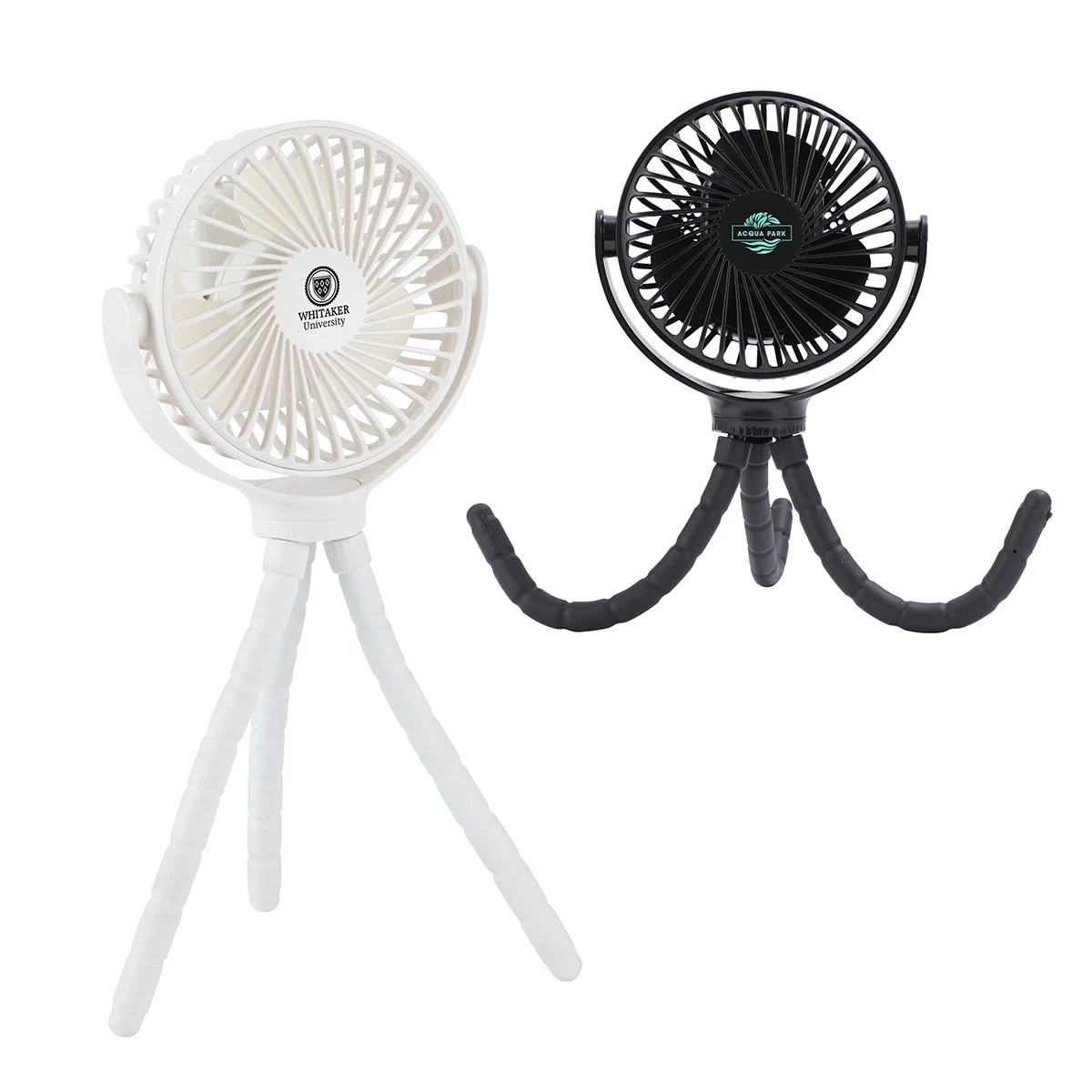 Twisty Rechargeable Portable Fan with Bendable Tripod Feet 1