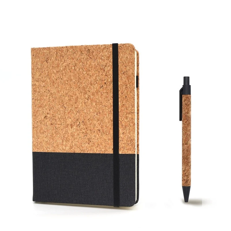 A5 Cork Wood Cover Notebook With Cork Pen 1