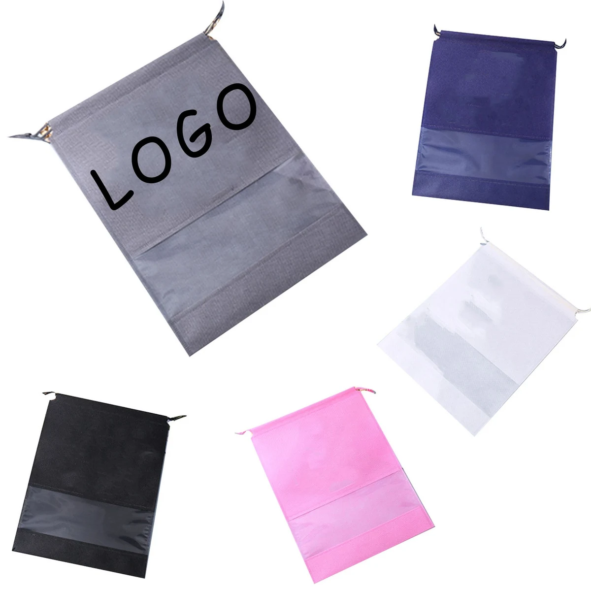 Nonwoven Drawstring Shoe Bag 1