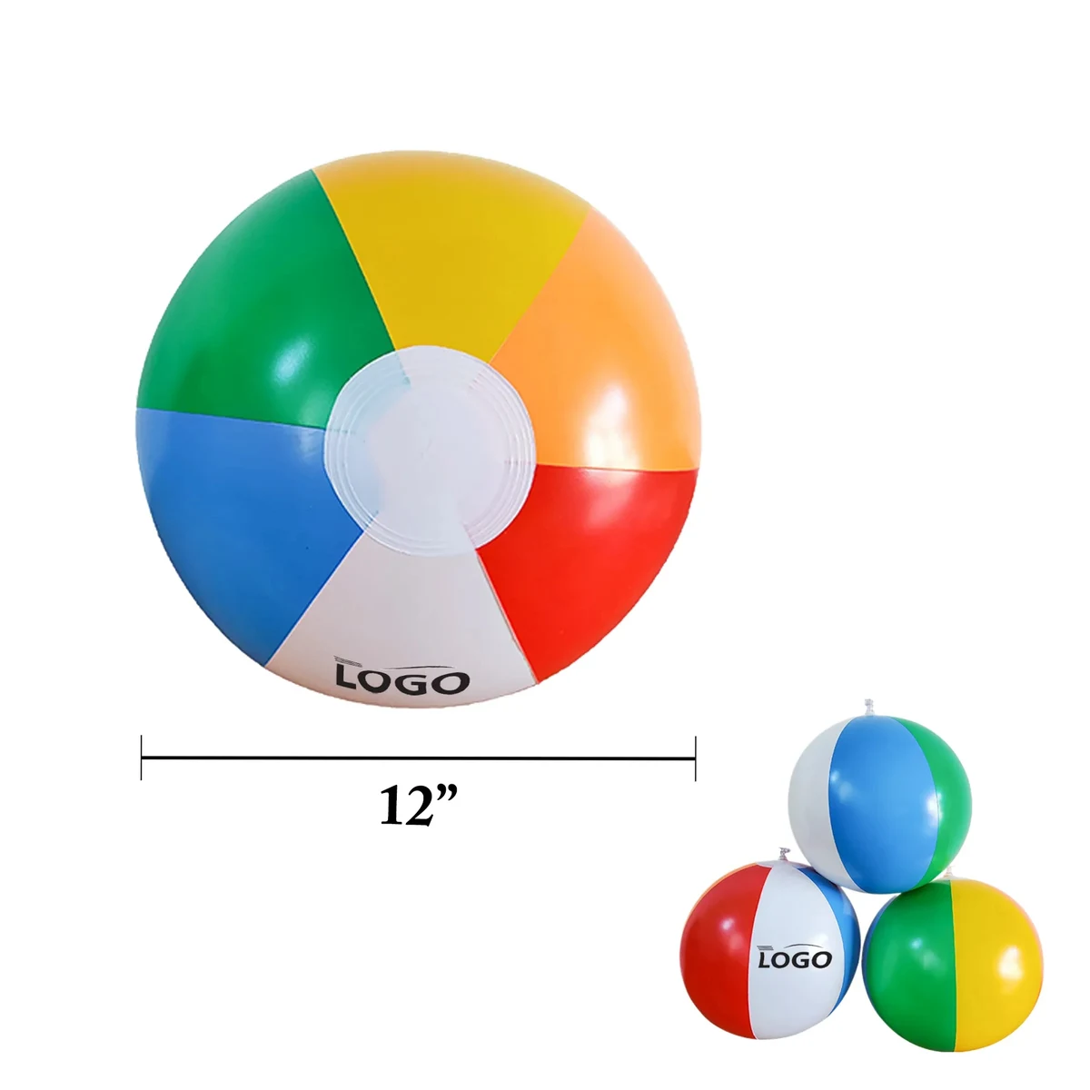 MOQ200 Inflatable PVC 12" Beach Ball Swimming Toy Mask 1