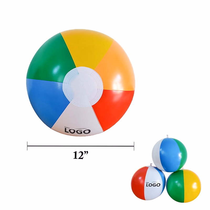 MOQ200 Inflatable PVC 12" Beach Ball Swimming Toy Mask