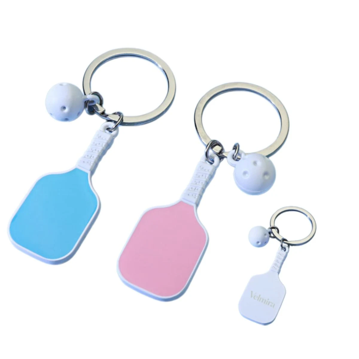 Mini Pickleball Paddle Keychain, custom keychain with logo imprint 1