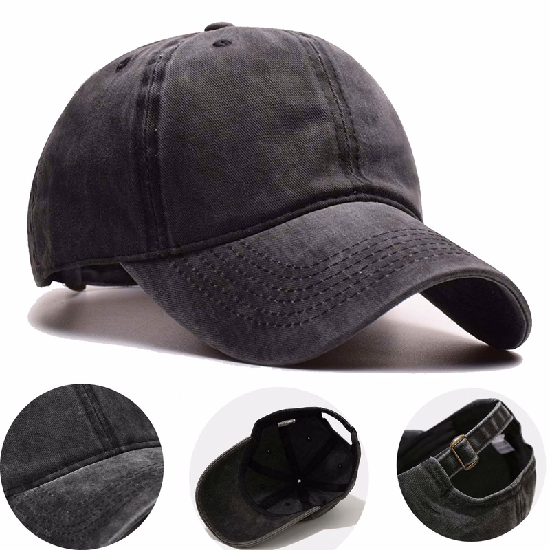 Washed Cotton Retro Sports Caps