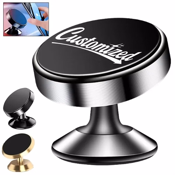 Custom Magnetic Car Phone Mount with Metal Base — Auto Mobile Phone Promo
