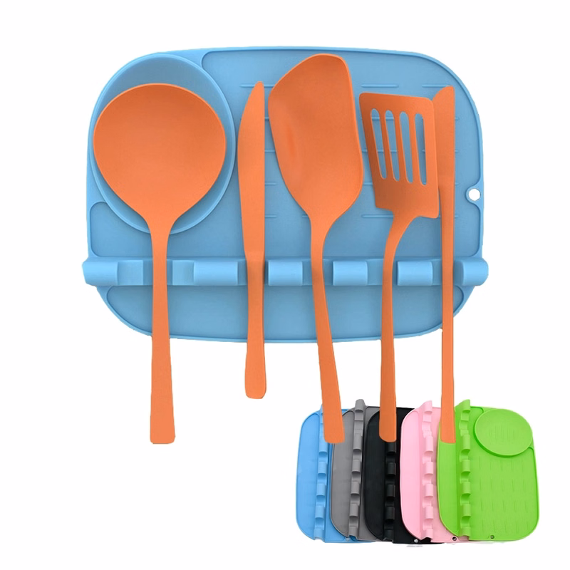 Spoon Fork Knife Pad Holder with Plate
