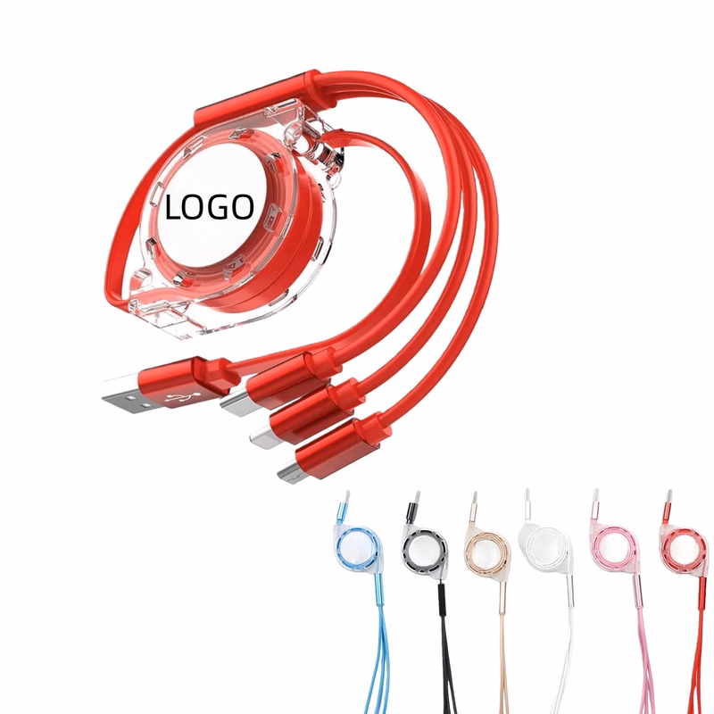 Portable 3 in 1 Retractable Travel Charging Cord Cable