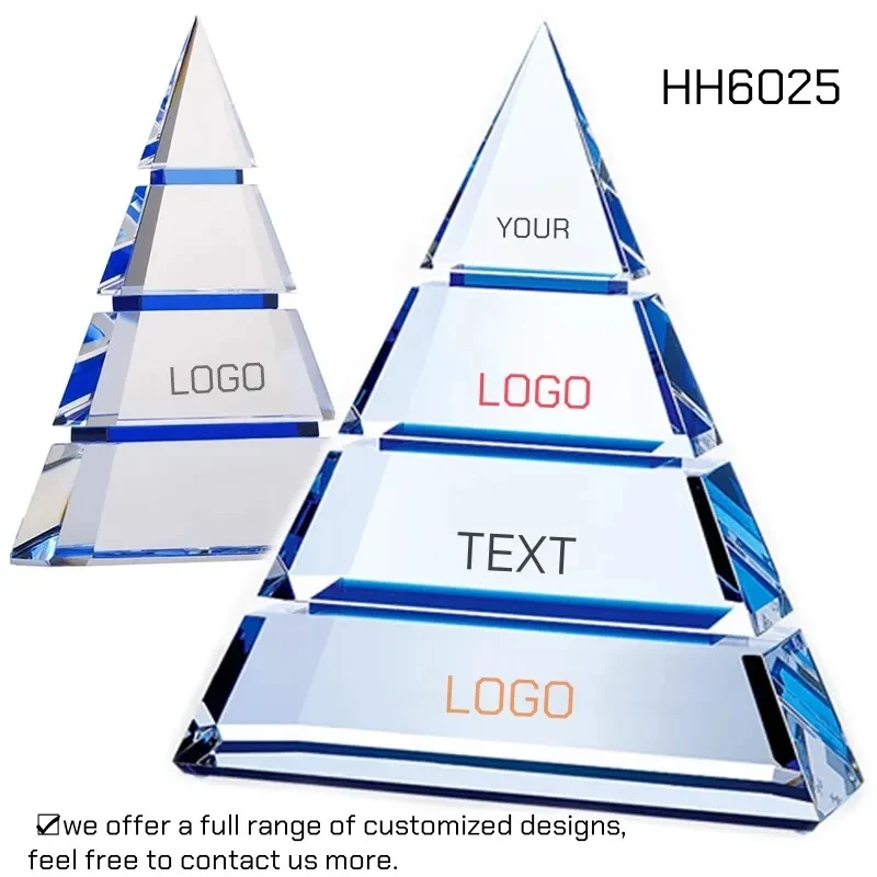 Crystal Pyramid Trophy Award Supplier 1