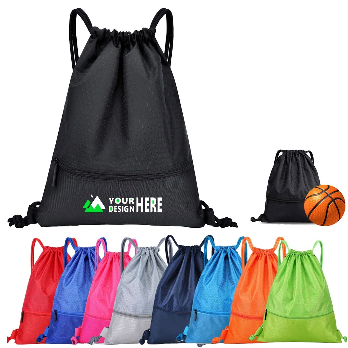 Drawstring Basketball Sports Backpack 1