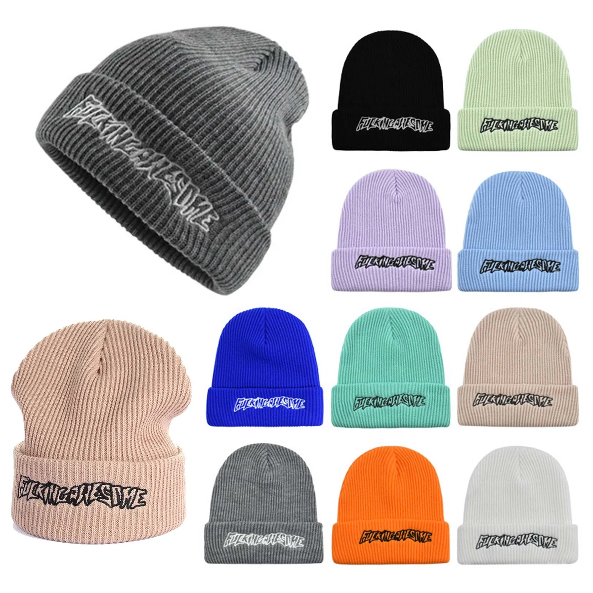 Premium Winter Warm Unisex Knit Beanie Hat 1