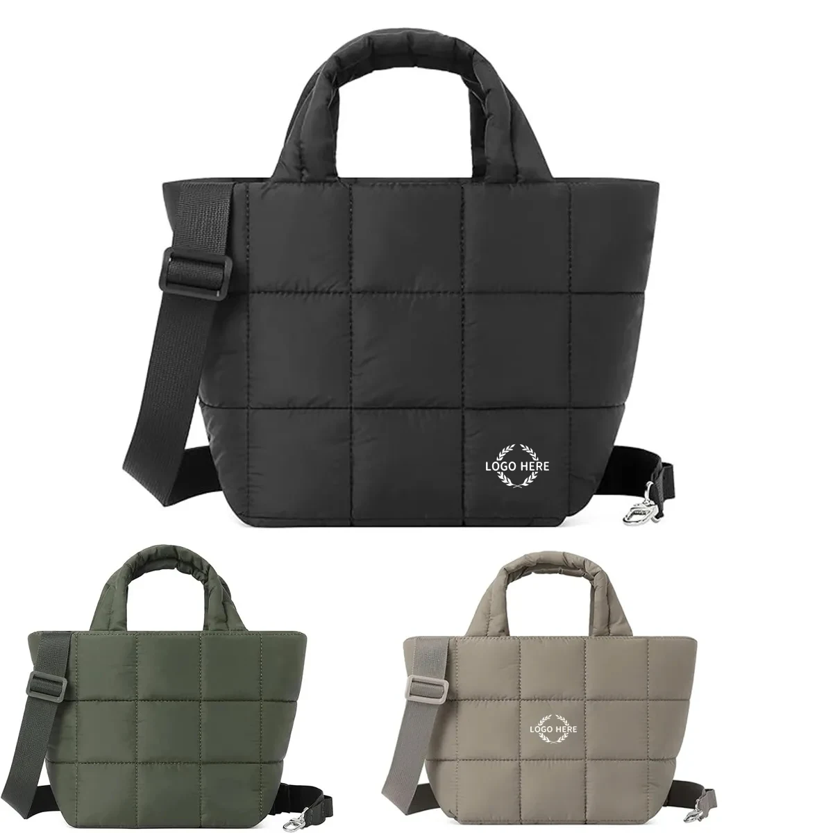 Puffer Tote Bag with Adjustable Strap 1