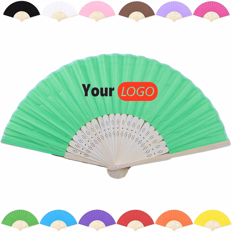 Bamboo Folding Fan with Custom Print