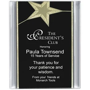 Star Acrylic Award w/easle 1