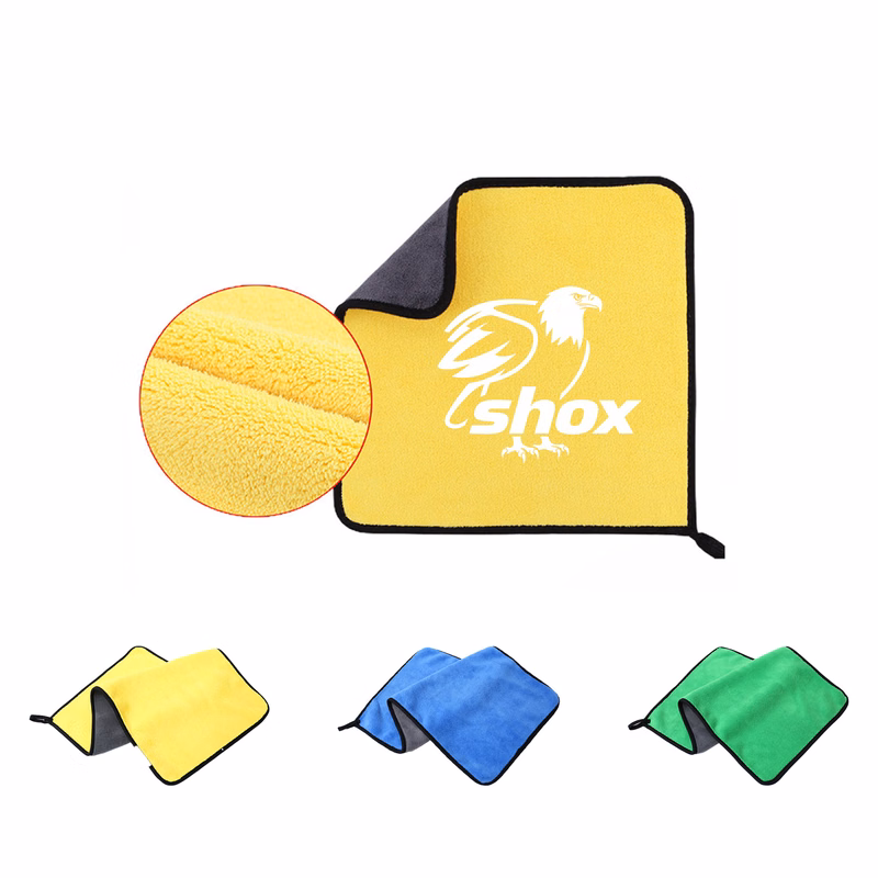 Double-sided Thickened Coral Fiber Car Cleaning Towel MOQ 20