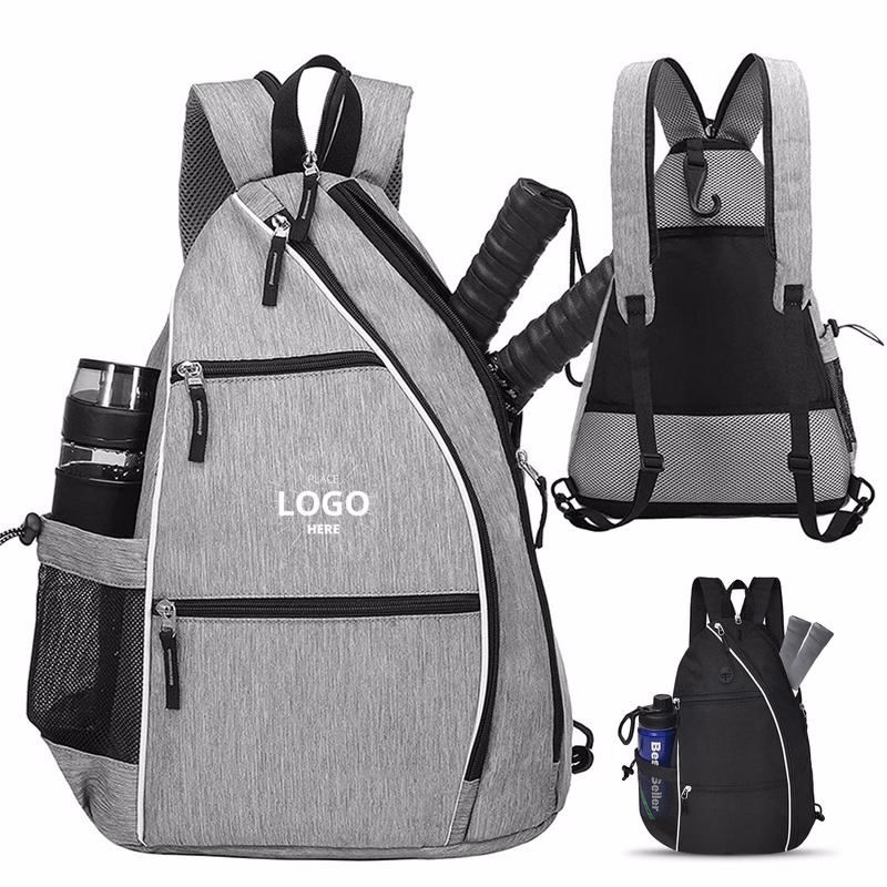Pickleball Backpack, Quilted Crossbody Sling for Paddles