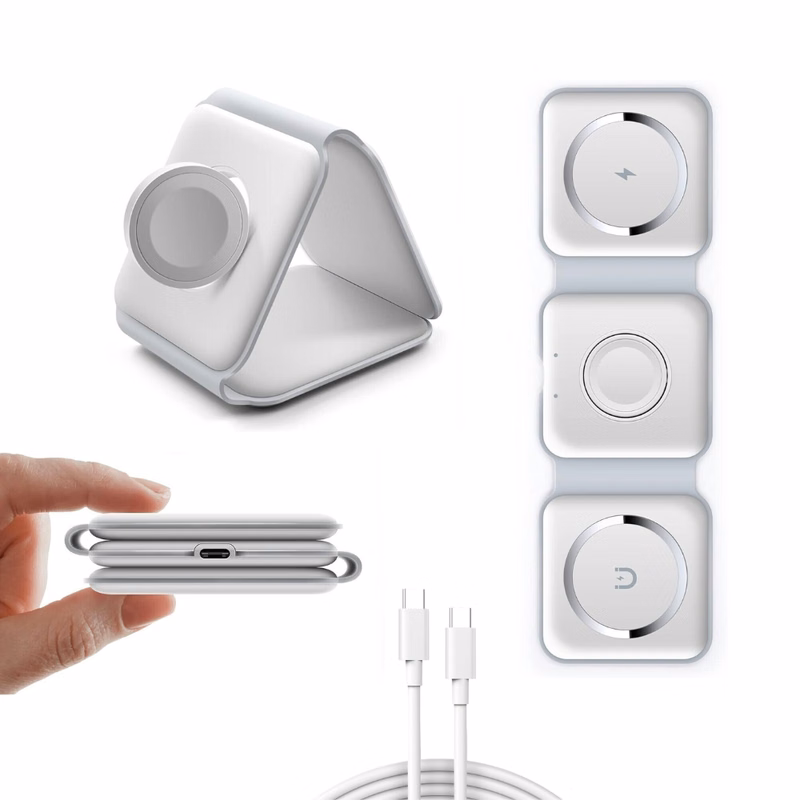 ThirdPower 3-in-1 Foldable Charger (White)