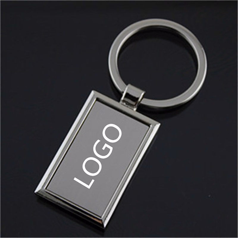Rectangle Shape Zinc Alloy Key Chain