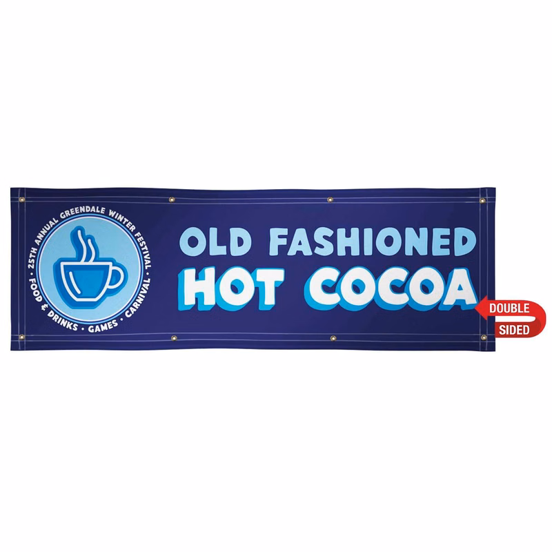 2' x 6' 18 oz. Vinyl Banner Double-Sided