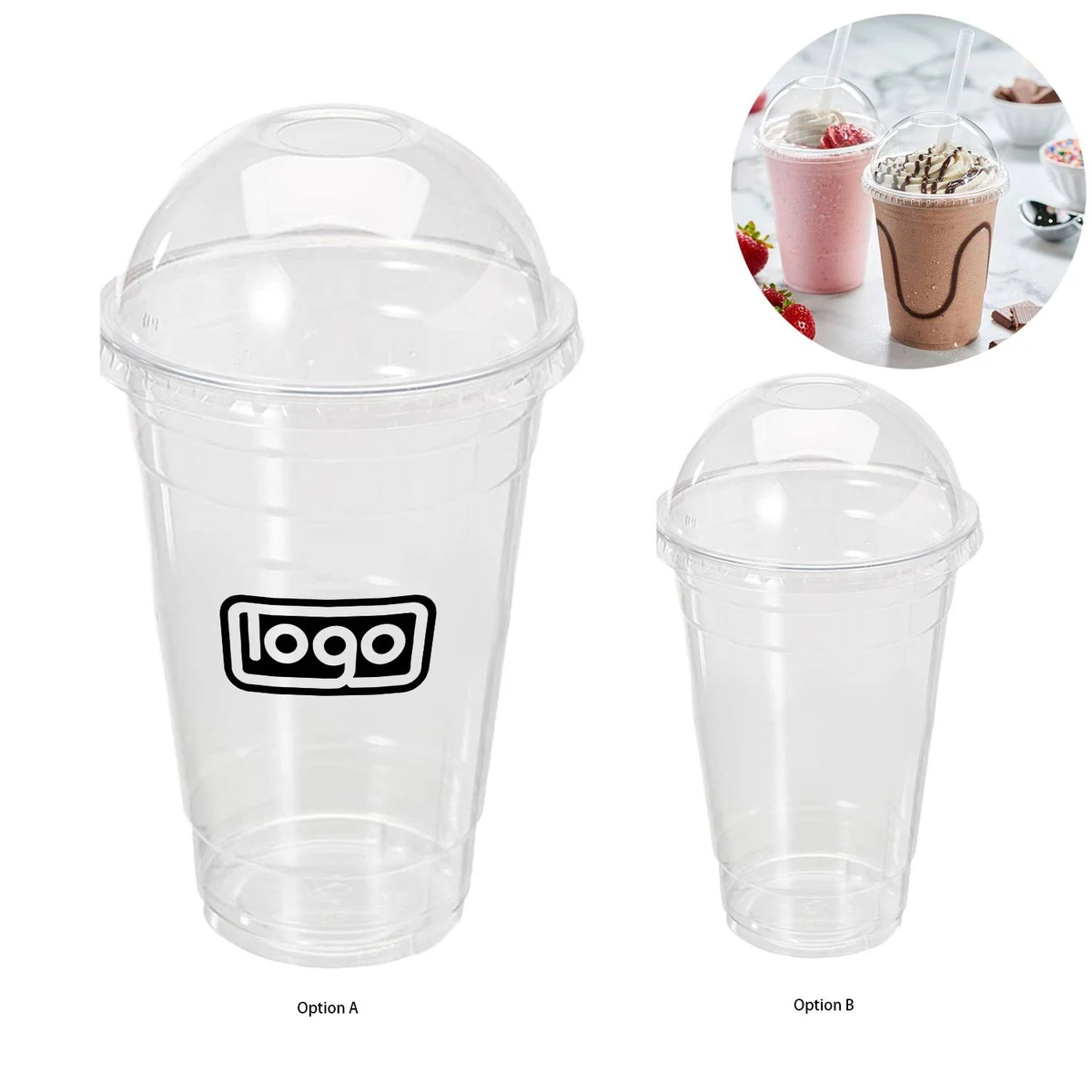 14oz Plastic Single-Use Coffee & Drink Cups 1