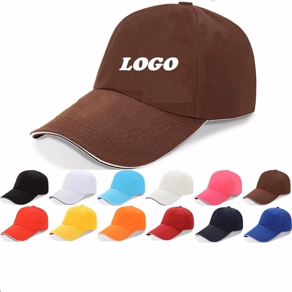 Custom Cotton Baseball Cap with Breathable Mesh — Running & Outdoor Sports Promo