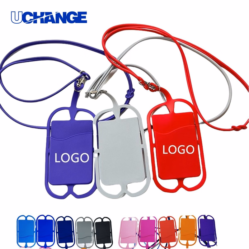 Silicone ID Card Holder with Lanyard